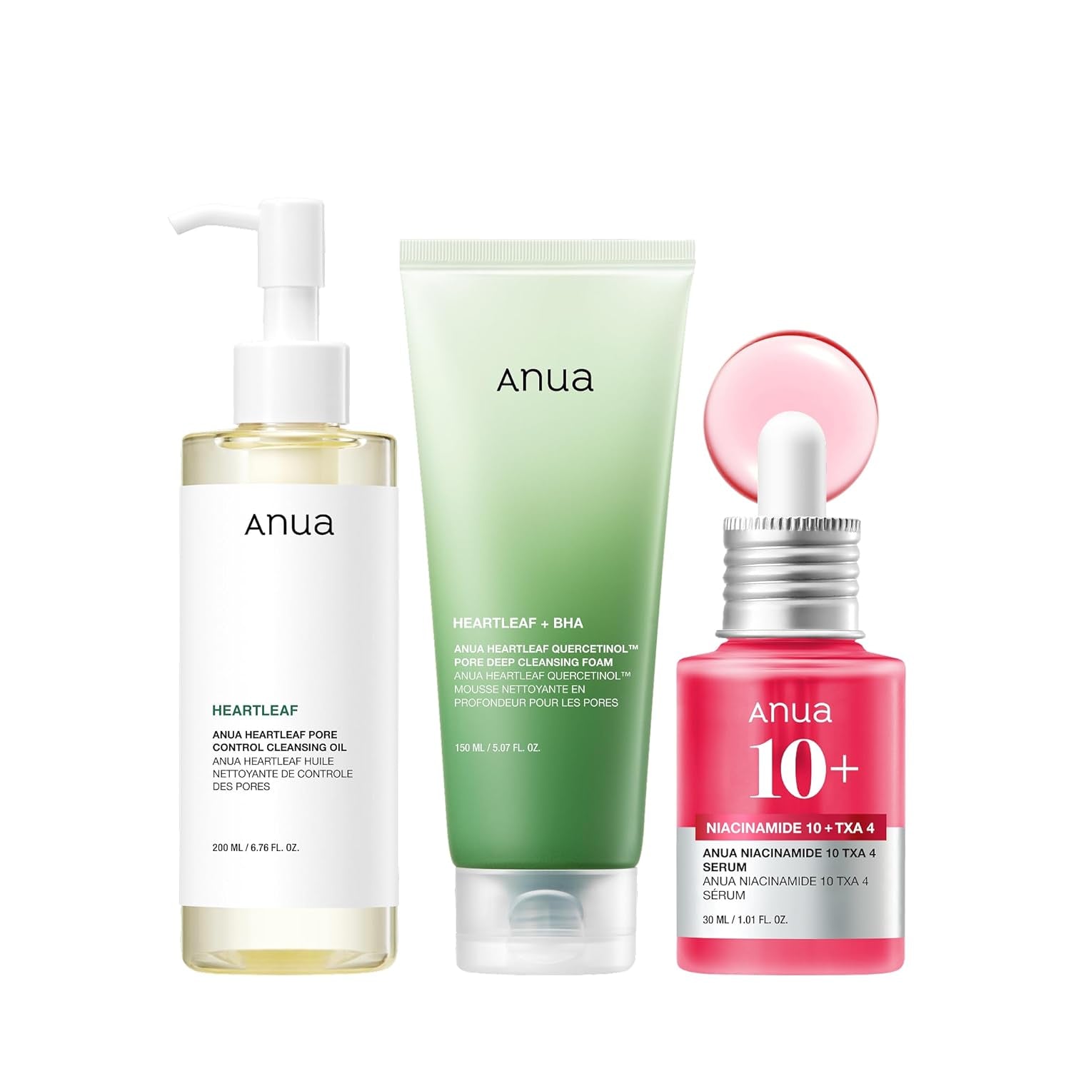Anua 3+ Abib Centella Biodance セット ANUA 3-Step Glass Skin Beginner Set | Double Cleansing