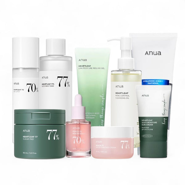 [ANUA] Complete 9-Step Skincare Set for Radiant & Hydrated Skin