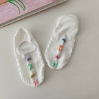 AURACASA  Flower fakesocks 레이스덧신 꽃 페이크삭스 4 Bundle