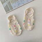 AURACASA  Flower fakesocks 레이스덧신 꽃 페이크삭스 4 Bundle