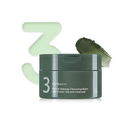 [Numbuzin] No.3 Pore & Makeup Cleansing Balm with Green Tea and Charcoal 85g