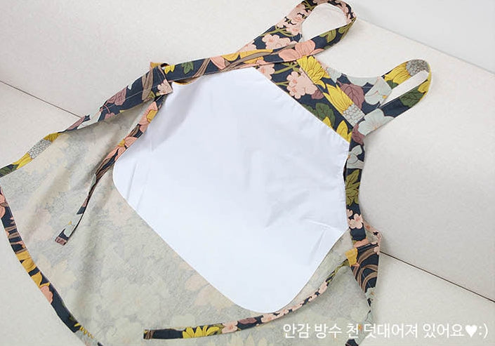 AURACASA Flower Mini Linen Apron 해바라기 앞치마