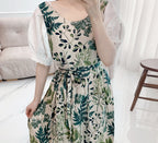 AURACASA  Beauty Olive long apron  올리브 롱 앞치마