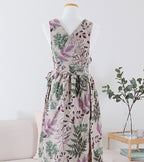 AURACASA  Beauty Olive long apron  올리브 롱 앞치마