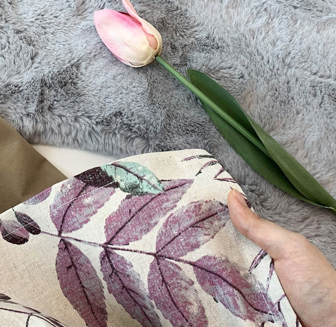 AURACASA | Beauty Olive apron High quality printed linen | 올리브 앞치마