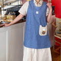 AURACASA Gomgom's Pocket Button Apron 곰곰이 포켓 옆단추 앞치마