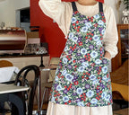 AURACASA Strawberry Linen Apron 딸기 린넨 앞치마