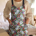 AURACASA Strawberry Linen Apron 딸기 린넨 앞치마
