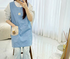 AURACASA Gomgom's Pocket Button Apron 곰곰이 포켓 옆단추 앞치마