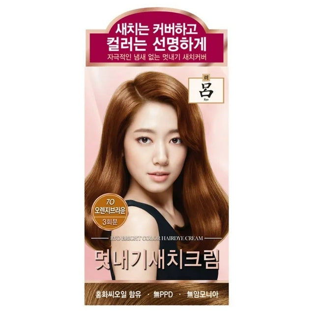 [Ryo] Uahche Bright Color Hair Dye Cream 7O Orange Brown 120g