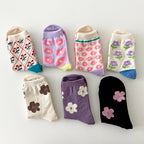 AURACASA  Cute flower socks   귀여운 꽃양말 7종류