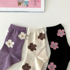 AURACASA  Cute flower socks   귀여운 꽃양말 7종류