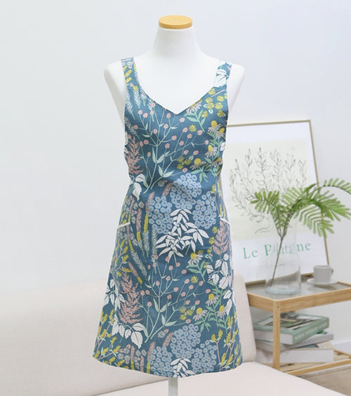 AURACASA Capri linen H-type apron 카프리 린넨 H형 안감 방수 앞치마 - Final price