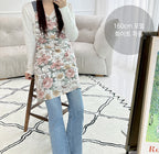 AURACASA Marshall Flower Linen Apron 마샬 플라워 린넨 H형 안감 방수 앞치마