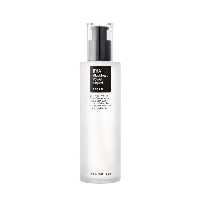COSRX BHA Blackhead Power Liquid 100ml bottle, chemical exfoliant with betaine salicylate for acne-prone skin