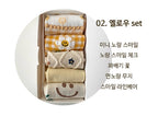 AURACASA Cute Gift Women 5 Pairs Socks Yellow Set Gift Set 귀여운 5종 양말 노랑 선물 세트