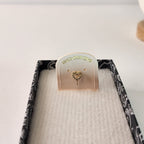 Golden Heart Glow - 14K Solid Gold Heart Piercing