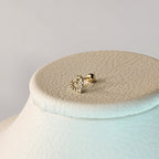 Golden Heart Glow - 14K Solid Gold Heart Piercing