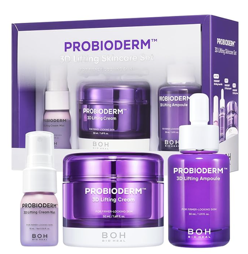 [BIOHEAL BOH] PROBIODERM™ 3D Lifting Skincare Set – Cream Mist 15ml + Lifting Cream 50ml (1.69 fl oz) + Ampoule 30ml (1.01 fl oz)
