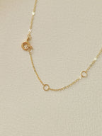 14K Gold Minimalist Pendant Necklace