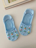 AURACASA  Flower fakesocks 레이스덧신 꽃 페이크삭스 4 Bundle