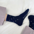 AURACASA Daily Women 5 Pairs Socks 07. Blue Flower Set