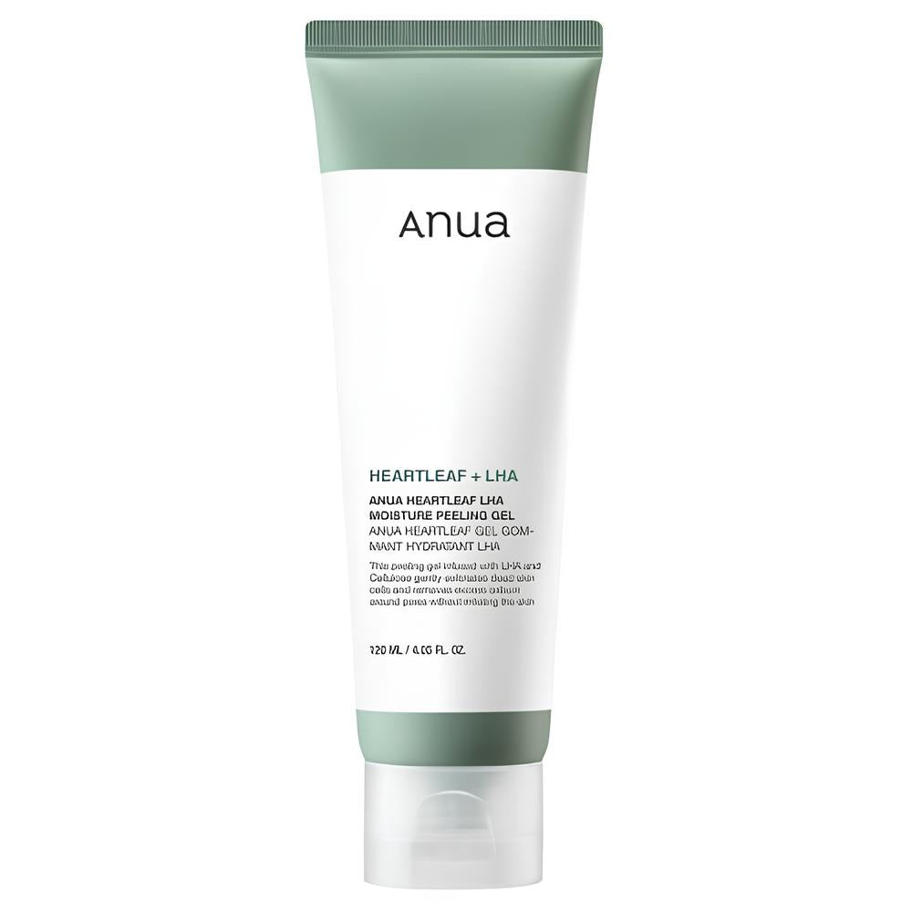 Anua Heartleaf LHA moisture peeling gel 120ml bottle with gentle exfoliating formula for sensitive skin