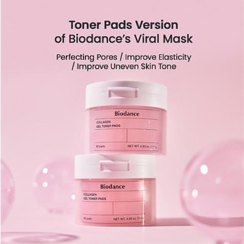 [BIODANCE] Collagen Gel Toner Pads 60Pads  2.11 fl oz