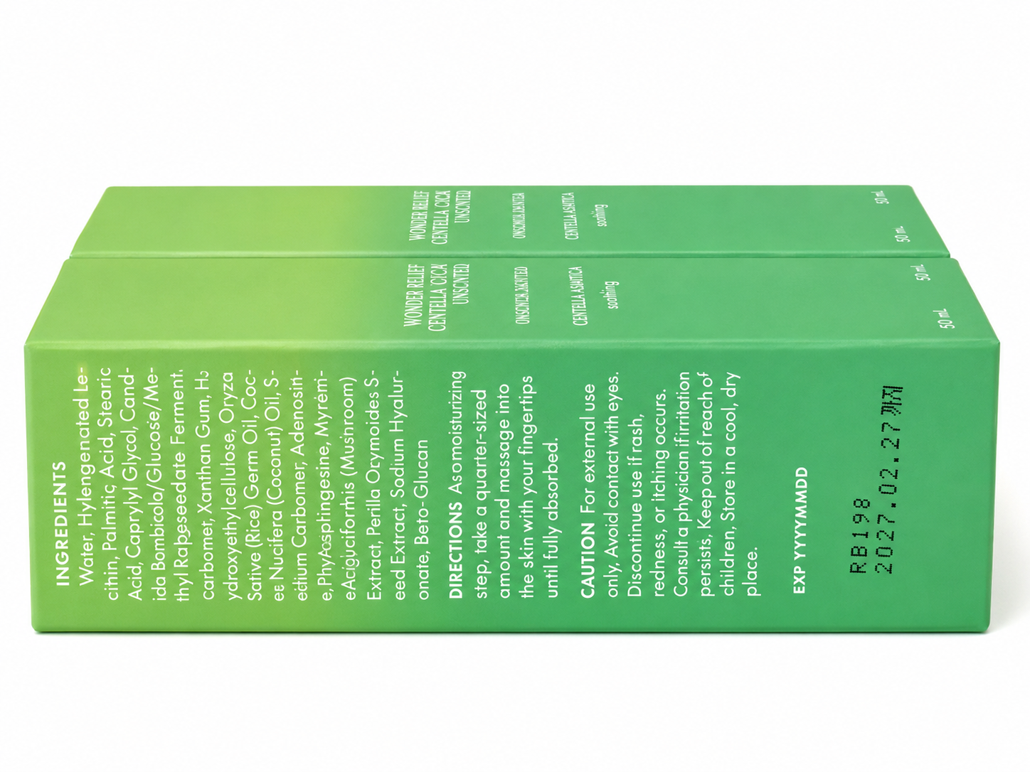 [PURITO SEOUL] Wonder Releaf Centella Cream Unscented 50ml × 2 | 2-Pack SALE