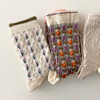 AURACASA Daily Women 5 Pairs Socks 14. Purple Set