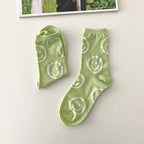 AURACASA Daily Women 5 Pairs Socks 05. Mint Blue set