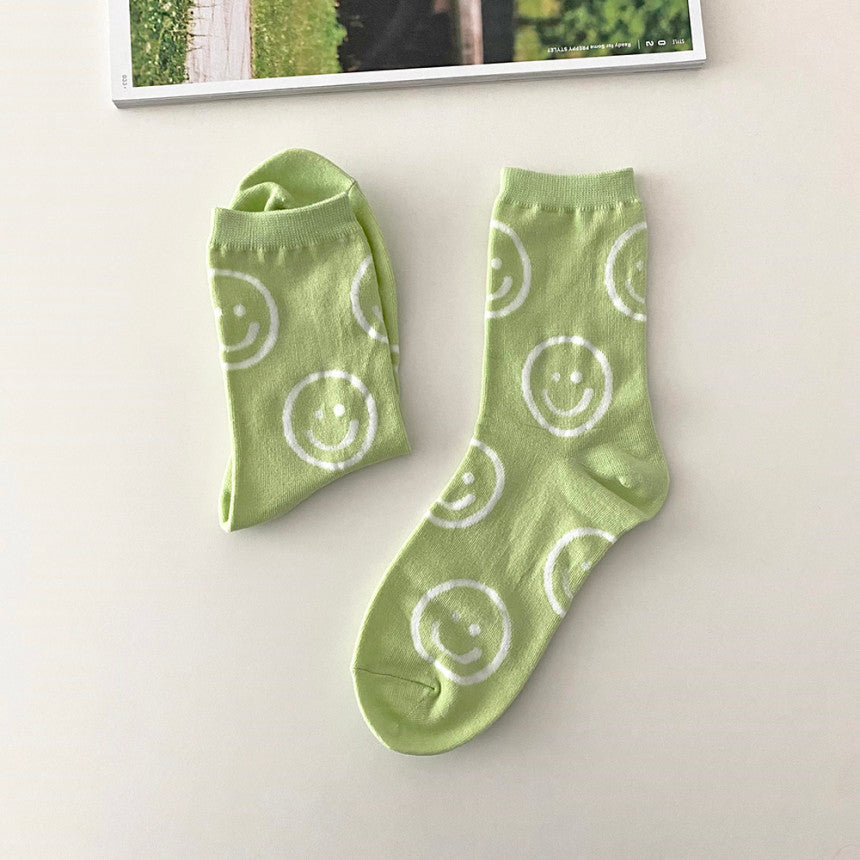 AURACASA Daily Women 5 Pairs Socks 05. Mint Blue set