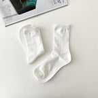 AURACASA Daily Women 5 Pairs Socks 08. Khaki blue set