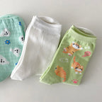 AURACASA Daily Women 5 Pairs Socks 05. Mint Blue set