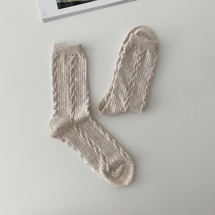 AURACASA Daily Women 5 Pairs Socks 14. Purple Set