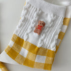 AURACASA Cute Gift Women 5 Pairs Socks Yellow Set Gift Set 귀여운 5종 양말 노랑 선물 세트