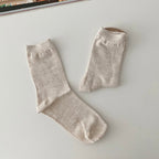 AURACASA Daily Women 5 Pairs Socks 02. Smile Yellow