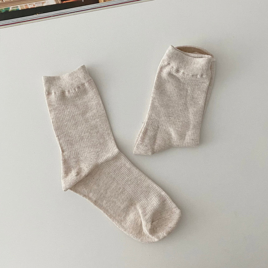 AURACASA Daily Women 5 Pairs Socks 02. Smile Yellow