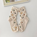 AURACASA Cute Gift Women 5 Pairs Socks Yellow Set Gift Set 귀여운 5종 양말 노랑 선물 세트