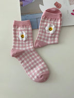 AURACASA Cute Gift Women 5 Pairs Socks Pink Set 귀여운 5종 양말 핑크세트