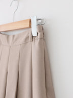 AURACASA Pintuck Pleated Wide-Leg Pants