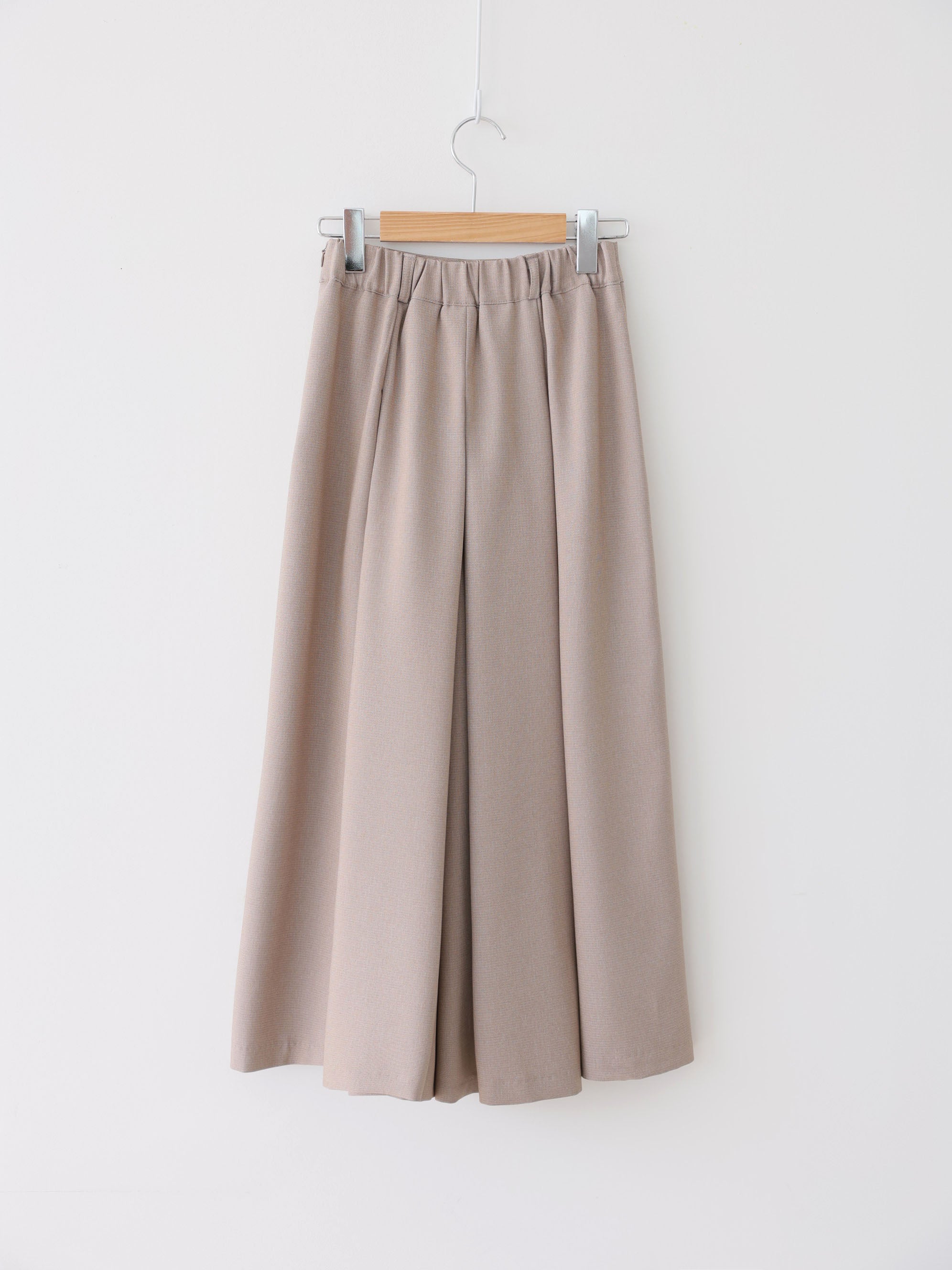 AURACASA Pintuck Pleated Wide-Leg Pants