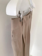 AURACASA Micro Back-Banding Wide Slacks – High-Waist Straight Fit Basic Pants (Spring/Summer)