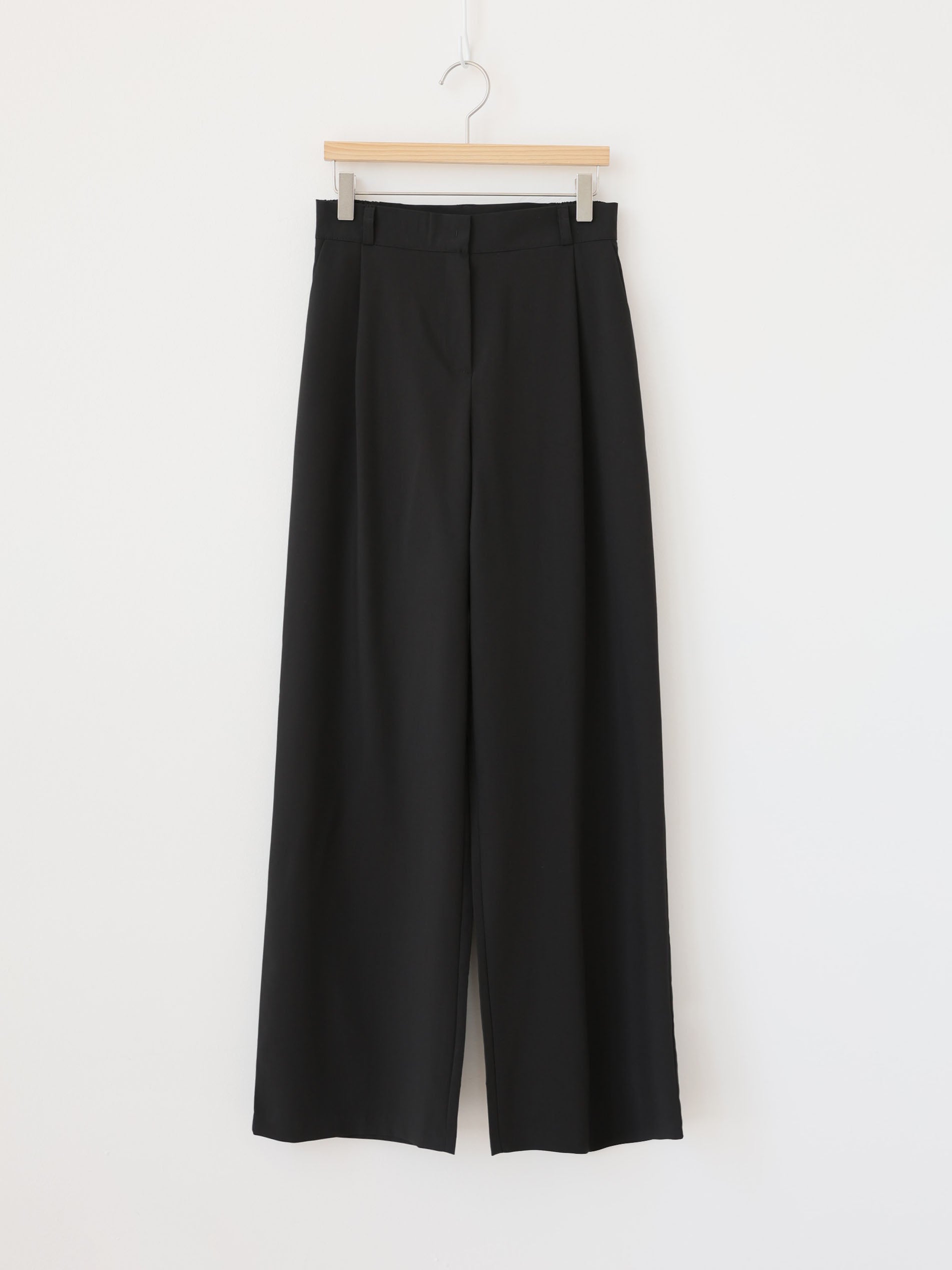 AURACASA] Rookie Wide Slacks – High-Waist Pintuck Straight Fit