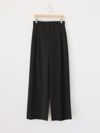 AURACASA Rookie Side-Banding Wide Slacks – High-Waist Pintuck Straight Fit Pants