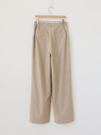 AURACASA Rookie Side-Banding Wide Slacks – High-Waist Pintuck Straight Fit Pants