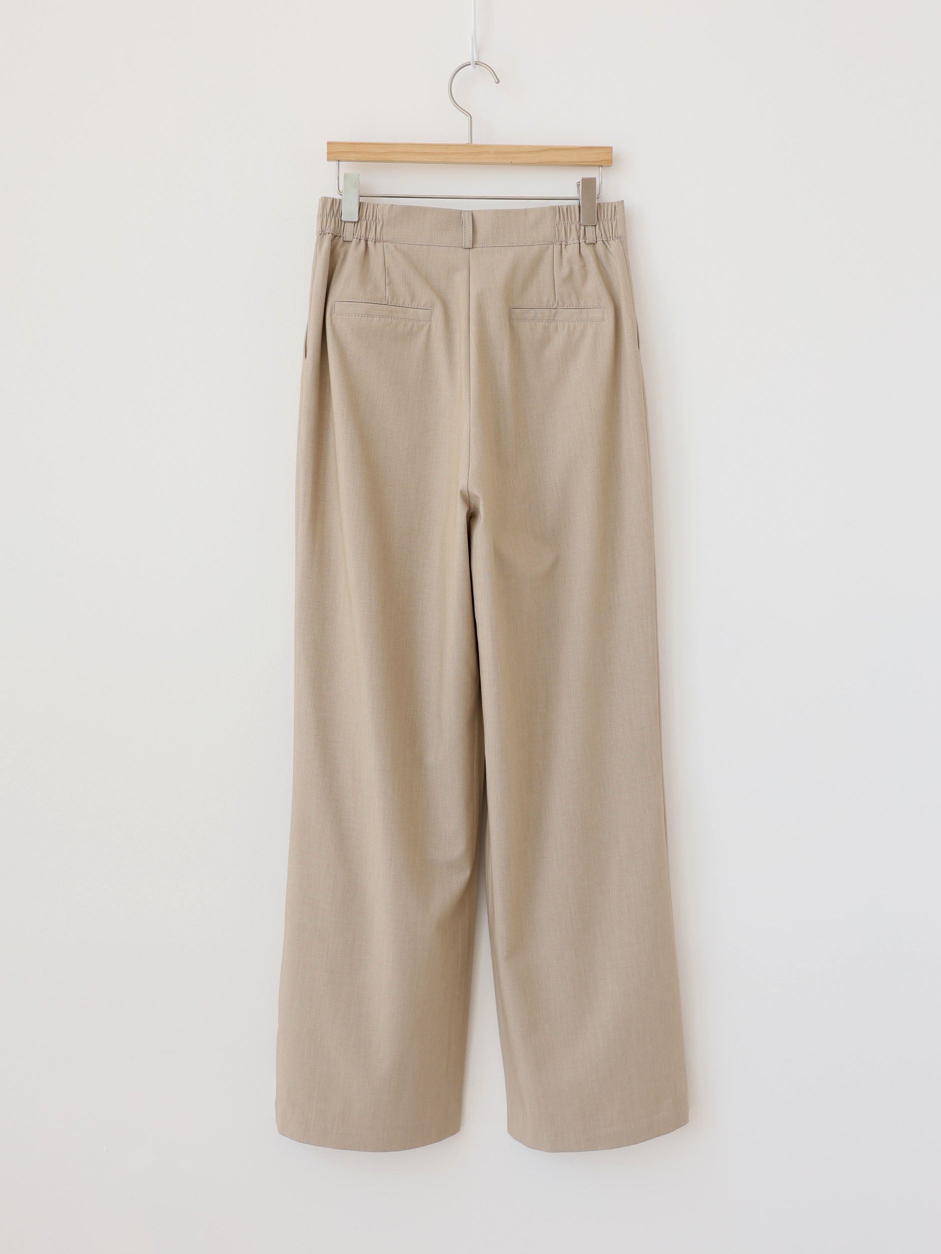 AURACASA Rookie Side-Banding Wide Slacks – High-Waist Pintuck Straight Fit Pants