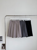 AURACASA Glory Tailored Bermuda Shorts – High-Waist Belted 5” Length Slacks
