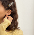 Check pattern hairpin 체크 집게핀 옆머리핀 6 colors Bundle