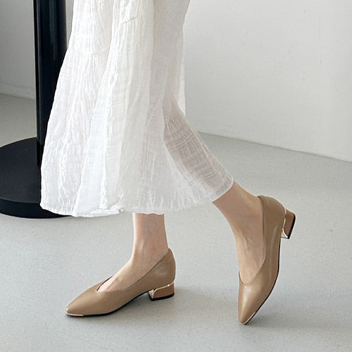 [AURACASA] Élise Genuine Leather Pointed-Toe Pumps 🔥 BEST SELLER 인기 대박 상품 ✨소가죽